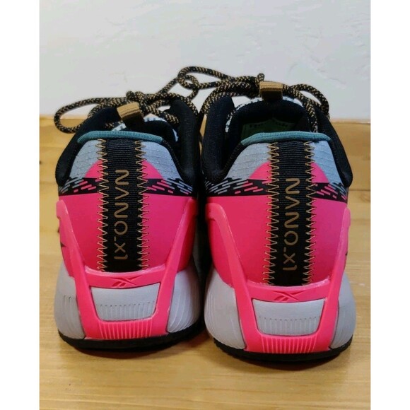 Reebok Nano X1 Adventure Work Gray Pink Athletic Shoes - Picture 9 of 13
